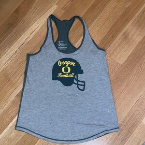 Nike Loose Fit University of Oregon Go Ducks Football Helmet Tank Top Tee UO